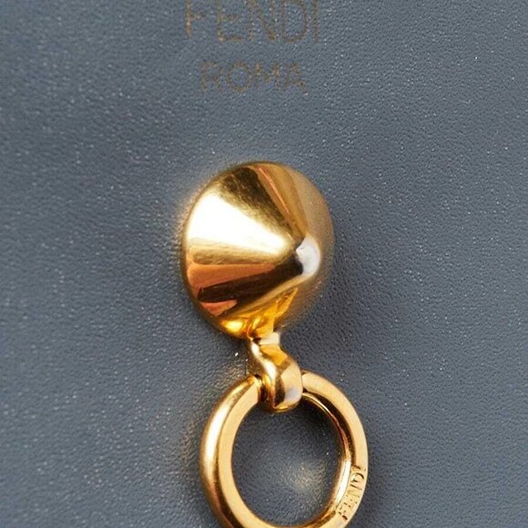 Fendi Blue/Burgundy Leather By The Way Zip Card Holder Wallet - 8M0388 - Picture 5 of 8